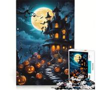 Puzzle per adulti da 1000 pezzi "Casa del Terrore", gioco rilassante, sfida impegnativa, regalo per amici e familiari 38x26cm