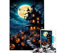 Puzzle per adulti da 1000 pezzi "Casa del Terrore" un gioco avvincente per coltivare la pazienza ideale per tutta la famiglia e migliorare la memoria Un'ottima idea regalo (dimensioni 38x26cm)