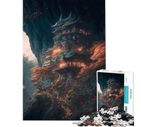 Puzzle per adulti da 1000 pezzi casa fantasy giapponese gioco rompicapo giocattolo intellettuale regalo di compleanno difficile (dimensioni 38x52cm)
