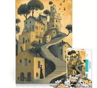 Puzzle per adulti da 1000 pezzi: case con mille passaggi, giochi educativi, difficili e stimolanti, regali di Natale e compleanno 38x26cm