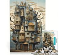 Puzzle per adulti da 1000 pezzi: Castello Incantato, Gioco Impossibile, Per passare il tempo durante le vacanze a casa, compleanno e Natale 38x52cm