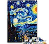 Puzzle per adulti da 1000 pezzi, castello nel cielo notturno, antistress, sfida difficile, migliora l'amore tra coppie, 26x38cm