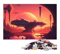 Puzzle per adulti da 1000 pezzi Castello nello spazio Puzzle per adulti Giochi in legno per famiglie Regali di Natale e compleanno 1000 pezzi (75x50 cm)