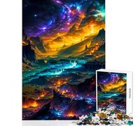 Puzzle per adulti da 1000 pezzi Castello oscuro Giocattolo educativo Regalo per donne e uomini Gioco rompicapo Allena il tuo cervello e le tue mani Dimensioni 38x26cm