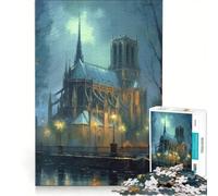 Puzzle per adulti da 1000 pezzi, Cattedrale di Chartres, Parigi, gioco per famiglie, migliora la memoria, adatto come decorazione da scrivania 50x75cm