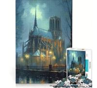 Puzzle per adulti da 1000 pezzi, Cattedrale di Chartres, Parigi, gioco pratico, analisi e logica, regalo per amici e familiari 38x26cm