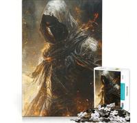Puzzle per adulti da 1000 pezzi, Cavaliere di brace, gioco divertente, rilassante e stimolante per la mente, ideale come regalo per la lista dei desideri con Babbo Natale 38x52cm