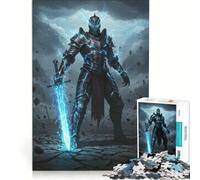 Puzzle per adulti da 1000 pezzi: Cavaliere elettrico con spada, giocattolo antistress, interazione genitore-figlio, compleanni e altre occasioni 38x26cm