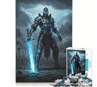 Puzzle per adulti da 1000 pezzi: Cavaliere elettrico con spada, gioco rompicapo, difficile, ideale come regalo per tutta la famiglia 38x52cm