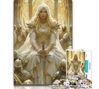 Puzzle per adulti da 1000 pezzi, cavaliere medievale, giocattoli educativi per l'apprendimento, giochi per famiglie, gioco educativo per compleanno, Natale (38x26cm)