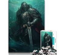 Puzzle per adulti da 1000 pezzi, cavaliere medievale, giocattoli educativi per l'apprendimento, giochi per famiglie, gioco educativo per compleanno, Natale (38x26cm)