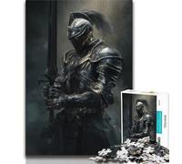 Puzzle per adulti da 1000 pezzi, cavaliere medievale possente, aiuta il cervello a esercitare giocattoli avvincenti per coltivare la pazienza, decorazione perfetta (75x50cm)