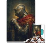 Puzzle per adulti da 1000 pezzi, cavaliere medievale possente, aiuta il cervello a esercitare giocattoli avvincenti per coltivare la pazienza, decorazione perfetta (38x26cm)
