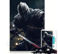 Puzzle per adulti da 1000 pezzi,Cavaliere Nero,gioco di squadra,divertente e stimolante,per momenti di relax e svago,ideale per il tempo libero a Natale 38x26cm