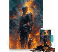 Puzzle per adulti da 1000 pezzi,Cavaliere Nero,gioco di squadra,divertente e stimolante,per momenti di relax e svago,ideale per il tempo libero a Natale 50x75cm