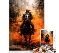 Puzzle per adulti da 1000 pezzi cavaliere nomade decorazione per la casa giocattoli regalo divertente gioco educativo decompressione intellettuale dimensioni 38x26cm