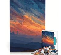 Puzzle per adulti da 1000 pezzi, Cavalieri di cammelli al tramonto, Paesaggio urbano, Gioco pratico, Rilassante e intellettuale, Adatto come decorazione da scrivania 38x26cm