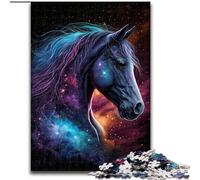 Puzzle per adulti da 1000 pezzi, cavallo cosmico, in legno, attività divertente per la casa, 50x75cm, coinvolgente attività di gioco per la famiglia