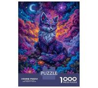 Puzzle Per Adulti Da 1000 Pezzi Celestial Fox in Lotus Garden Puzzle Per Adolescenti Gioco Per Famiglie Corsa Di Velocità Manuale Compleanno E Regali Unici 52x38cm/1000pcs