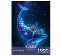 Puzzle Per Adulti Da 1000 Pezzi Celestial Whale Island Starry Sky Puzzle Per Adulti Giochi Divertenti Sfida Difficile Divertimento A Casa Attività, 52x38cm/1000pcs