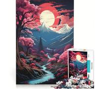 Puzzle per adulti da 1000 pezzi che esplora la natura giapponese, gioco educativo, regalo di compleanno, ideale come decorazione da scrivania 38x52cm