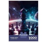 Puzzle Per Adulti Da 1000 Pezzi Chess Queen in Space Puzzle Per Adulti Gioco Pratico Decorazione Da Parete Per Compleanno, Natale 38x26cm/1000pcs