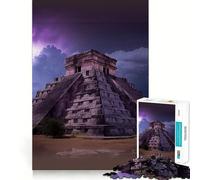 Puzzle per adulti da 1000 pezzi Chichen Itza Premium Cut Play Giocattolo stimolante per la mente Divertimento e svago Regalo di Natale artistico (50x75cm)