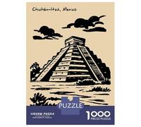 Puzzle Per Adulti Da 1000 Pezzi Chichen Itza Pyramid in Mexico Puzzle Per Adulti Fai Da Te Giocattoli Divertenti E Umoristici Unici Regali Di Compleanno 52x38cm/1000pcs
