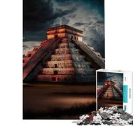 Puzzle per adulti da 1000 pezzi Chichen Itza Un gioco avvincente per coltivare la pazienza divertente e istruttivo ideale come regalo di compleanno (dimensioni 38x26cm)