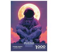 Puzzle Per Adulti Da 1000 Pezzi Chilling Astronaut Puzzle Per Adulti Gioco Rompicapo Analisi E Logica Attività Divertenti Da Fare A Casa, 70x50cm/1000pcs