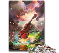 Puzzle per adulti da 1000 pezzi Chitarra cosmica, giocattoli da gioco Ogni pezzo è unico - Gioco divertente e stimolante per famiglie dai 14 anni in su 50X75CM