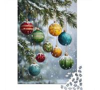 Puzzle Per Adulti Da 1000 Pezzi Christmas Ornaments Hanging on Tree Puzzle Per Adulti Gioco Rompicapo Regali Per Donne Attività Divertenti A Casa 38x26cm/1000pcs