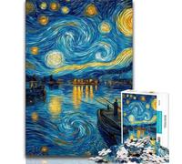 Puzzle per adulti da 1000 pezzi, cielo notturno di Night Sky, sfida difficile antistress, ogni pezzo è unico, gioco divertente e stimolante per tutta la famiglia (75x50cm)