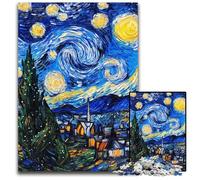 Puzzle per adulti da 1000 pezzi, cielo notturno, dipinto a olio, sfida educativa, ideale come regalo per tutta la famiglia, dai 14 anni in su, 50x75cm