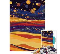 Puzzle per adulti da 1000 pezzi cielo notturno nel deserto stile Gustav Klimt Un gioco avvincente per coltivare la pazienza ideale per tutta la famiglia perfetto come decorazione o regalo divertente