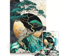 Puzzle per adulti da 1000 pezzi, Cima dell'albero bonsai dorato, gioco pratico, taglio di precisione, regalo di compleanno e unico 50x75cm