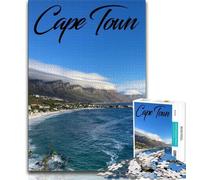 Puzzle per adulti da 1000 pezzi, Città del Capo, aiuta il cervello a esercitare i giocattoli avvincenti per coltivare la pazienza, collezione di artisti, belle arti (38x26cm)