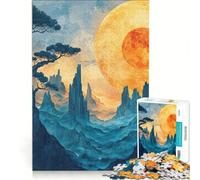 Puzzle per adulti da 1000 pezzi "Città Perduta" decorazione da parete stimolante da completare ideale come regalo per tutta la famiglia 38x26cm