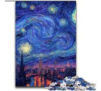 Puzzle per adulti da 1000 pezzi "Città sotto il cielo notturno", giocattoli per l'intrattenimento in famiglia, ideali come regali per tutta la famiglia dai 14 anni in su dimensioni 50x75cm