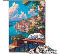 Puzzle per adulti da 1000 pezzi, City Street Cat, giocattoli per l'intrattenimento della famiglia, ideali come regali per tutta la famiglia dai 14 anni in su (dimensioni 50x75cm)