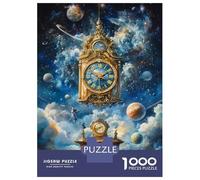 Puzzle Per Adulti Da 1000 Pezzi Clocks in Cosmos Puzzle Per Adulti Giochi Rilassanti Gara Di Velocità Delle Mani Attività Divertenti A Casa 70x50cm/1000pcs