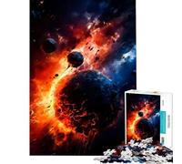 Puzzle per adulti da 1000 pezzi "Collisione spaziale" gioco per famiglie sfida di intelligenza e cervello giocattolo avvincente regalo divertente decorazione per la casa (dimensioni 38x52cm)