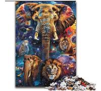 Puzzle per adulti da 1000 pezzi, colorato albero della vita, gioco interattivo per famiglie, feste, gioco di attività per famiglie (dimensioni: 26x38cm)