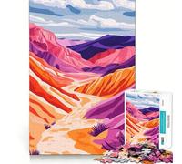Puzzle per adulti da 1000 pezzi,colorato,raffigurante la Death Valley in California,ideale per decorazioni,rompicapo e divertimento,perfetto per compleanni e hobby (38x52cm)
