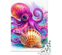 Puzzle Per Adulti Da 1000 Pezzi Colorful Octopus Art Print-1 Puzzle Antistress Un'opera D'arte Regali Unici Per Compleanno E Natale 38x26cm/1000pcs