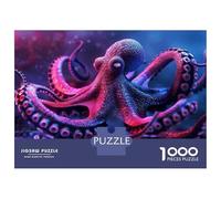 Puzzle Per Adulti Da 1000 Pezzi Colorful Octopus Art Print Puzzle Per Adulti Gioco Pratico Difficile Difficile Regali Unici Per Compleanno E Natale 70x50cm/1000pcs
