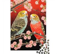 Puzzle Per Adulti Da 1000 Pezzi Colorful Parrots on Branches Puzzle Per Adulti Giochi Rilassanti Vacanza A Casa Passatempo Regali Unici Per Compleanno E Natale 70x50cm/1000pcs