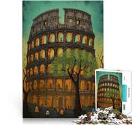 Puzzle per adulti da 1000 pezzi Colosseo Roma astratto Fatto di carta,Adatto a partire dai 14 anni gioco di sfida unico Attività divertenti a casa, regali di compleanno, regali di viaggio,。