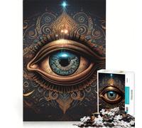 Puzzle per adulti da 1000 pezzi con 1000 pezzi a incastro percezioni del terzo occhio giocattolo decorativo da parete decorazione artistica per la casa con pezzi di forma completamente ad incastro