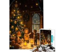Puzzle per adulti da 1000 pezzi con accogliente scena della vigilia di Natale gioco educativo e stimolante per tutta la famiglia ideale come regalo di compleanno (dimensioni 38x26cm)